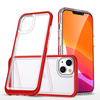 Clear 3in1 etui iPhone 14 Plus silikonowy pokrowiec z ramką czerwone