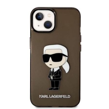 Karl Lagerfeld KLHCP14MHNIKTCK iPhone 14 Plus 6,7" czarny/black hardcase Ikonik Karl Lagerfeld