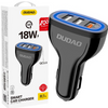 Dudao ładowarka samochodowa szybkie ładowanie Quick Charge 3.0 QC3.0 2.4A 18W 3x USB czarny (R7S black)