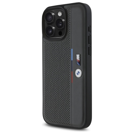 BMW CASE DO IPHONE 16 PRO 6.3 HARDCASE Z TRICOLORE DETAIL LINE PERFOROWANE