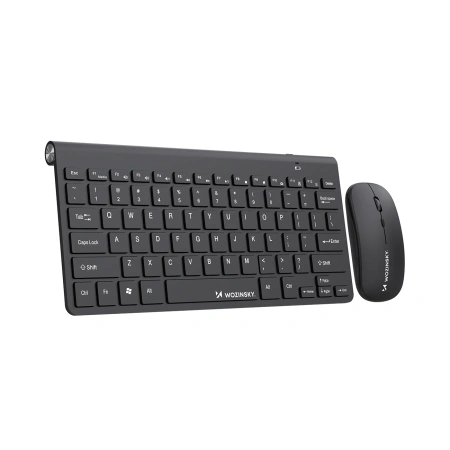 Zestaw bezprzewodowy klawiatura mysz bezprzewodowa 2.4 GHz - czarny