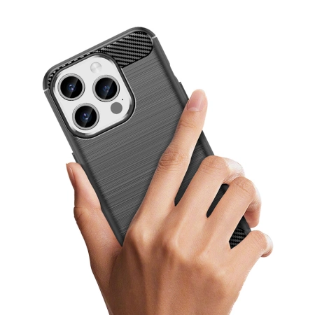 HURTEL ETUI CARBON CASE DO IPHONE 15 PRO ELASTYCZNE OCHRONA I WYTRZYMAŁOŚĆ