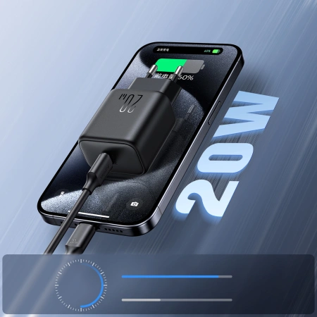 JOYROOM ŁADOWARKA JR-TCF20 PD 20W DO TELEFONÓW ZŁĄCZE USB-C SZYBKOŁADOWANIE