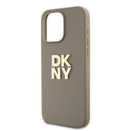 DKNY ETUI HARDCASE DO IPHONE 15 PRO MAX 6.7 Z METALOWYM LOGO I RĘKAWKIEM