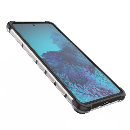 Honeycomb etui pancerny pokrowiec z żelową ramką Samsung Galaxy A73 przezroczysty