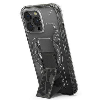 Skinarma etui Helio iPhone 16 Pro 6.3   Magnetic Charging + Grip Stand czarny/black