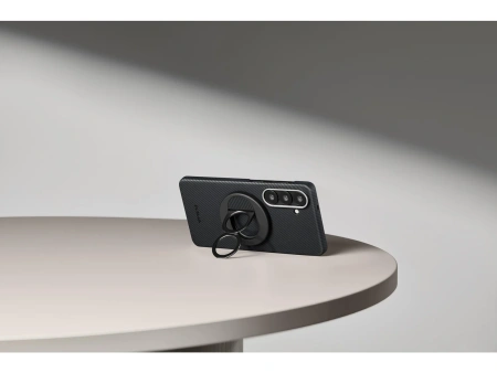 Pitaka Edge Case, Black/Grey Twill (Aaron Button) - Samsung Galaxy S26