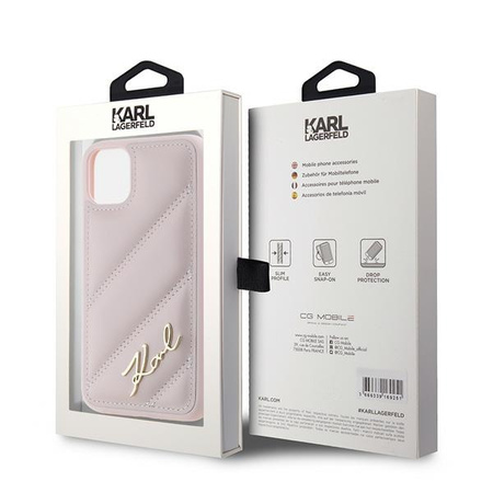 KARL LAGERFELD ETUI HARDCASE DO IPHONE 11 XR 6.1 DIAGONAL QUILTED SCRIPT
