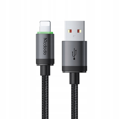 MCDODO ŁADOWARKA KABEL USB LIGHTNING SZYBKIEGO ŁADOWANIA DO IPHONE 1M LED