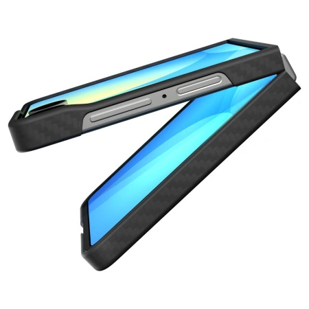 Etui Spigen AirSkin Aramid na Samsung Galaxy Z Flip 7 - czarne