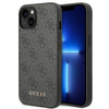Etui Guess GUHCP14SG4GFGR na iPhone 14 - szare 4G Metal Gold Logo