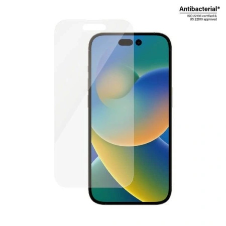PANZERGLASS SZKŁO HARTOWANE ANTYBAKTERYJNE DO IPHONE 14 PRO WYSOKA OCHRONA