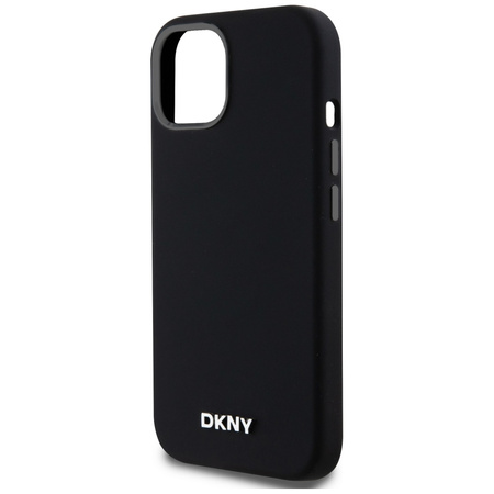 DKNY ETUI DO IPHONE 14 15 13 DO MAGSAFE LIQUID SILICONE Z MAŁYM LOGO