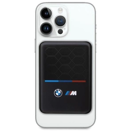 Powerbank indukcyjny BMW M Collection MagSafe 15W 5000mAh + kabel - czarny