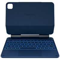 Etui Typecase Edge z klawiaturą do iPad  Air 11" 2024/2025 błękitny pacyfik