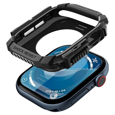 SPIGEN ETUI DO APPLE WATCH 10 46 MM RUGGED ARMOR MATTE BLACK WYSOKA OCHRONA
