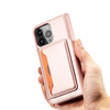 Magnet Card Case etui iPhone 14 Plus pokrowiec z klapką portfel podstawka różowe
