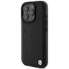 BMW BMHMP16LSLLBK iPhone 16 Pro 6.3czarny/black hardcase Leather Hot Stamp MagSafe