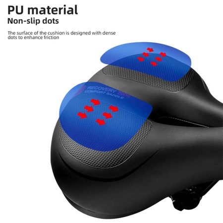 Siodełko rowerowe Rockbros AQ-6090R - czarno-czerwone