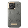 Guess GUHMP13LSAPSTG iPhone 13 Pro / 13 6,1" szary/grey hardcase Peony Logo Plate MagSafe