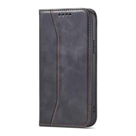 Magnet Fancy Case etui iPhone 14 pokrowiec z klapką portfel podstawka czarne