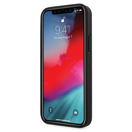Etui Ferrari Off Track Perforated na iPhone 12 / iPhone 12 Pro - czarne