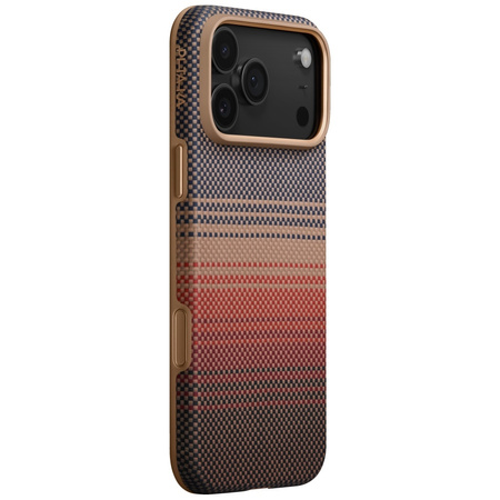Etui PITAKA Aramid UltraGuard MagSafe do iPhone 17 Pro Max sunset