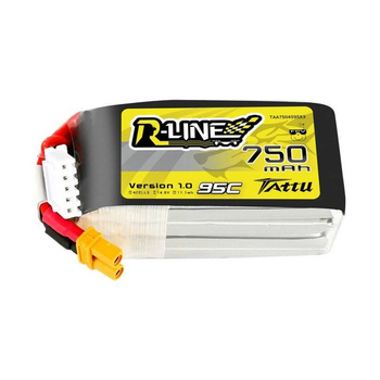 TATTU AKUMULATOR R-LINE 750MAH 14.8V DO DRONÓW 4S1P XT30 WYSOKA WYDAJNOŚĆ