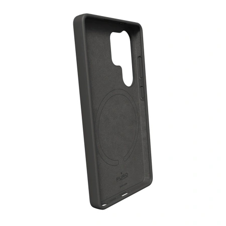 Etui silikonowe Puro Icon Mag z MagSafe do Samsung Galaxy S25 Ultra - czarne