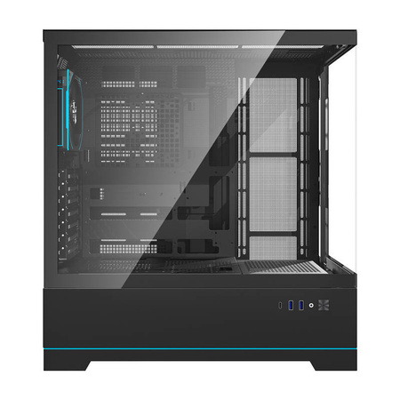 DARKFLASH OBUDAWA KOMPUTEROWA DY451 PRO DO PC Z WENTYLATOREM I EFEKTYWNYM