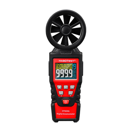 HABOTEST MIERNIK WIATRU ANEMOMETR DO ZWIĘKSZONEJ WENTYLACJI SZYBKI POMIAR