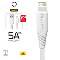 Dudao przewód kabel USB / Lightning 5A 2m biały (L2L 2m white)