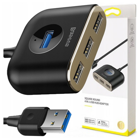 BASEUS HUB USB 4W1 ADAPTER DO LAPTOPA 1X USB 3.0 3X USB 2.0 1M DO KOMPUTERA