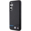 Etui BMW Leather Carbon na Samsung Galaxy S23 FE - czarne