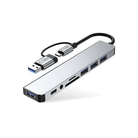 TECH-PROTECT HUB ADAPTER PRZEJŚCIÓWKA 8W1 TYPE-C DO WINDOWS LAPTOP USB 3.0