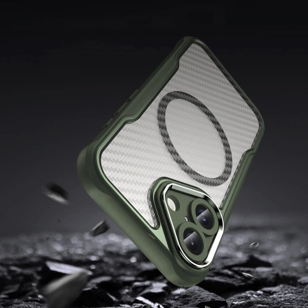 HURTEL ETUI SILIKONOWE CASE POKROWIEC DO MAGSAFE IPHONE 16 ZIELONE LEADING
