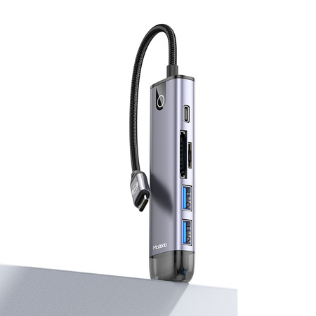 HUB do laptopa Mcdodo 6w1 USB-C HDMI 4K do Macbook