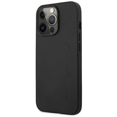 AMG AMHCP14XDOLBK iPhone 14 Pro Max 6,7" czarny/black hardcase Leather Hot Stamped
