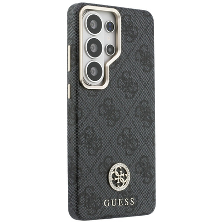Etui Guess 4G Rhinestone Round Logo MagSafe do Samsung Galaxy S26 Ultra czarny