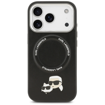 Etui Karl Lagerfeld Karl & Choupette     Pins MagSafe do iPhone 17 Pro Max czarny