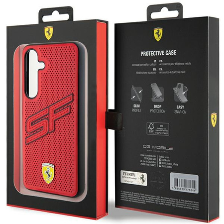 FERRARI POKROWIEC HARDCASE DO SAMSUNG S24+ S926 Z WZOREM BIG SF PERFORATED