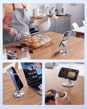 INNOSTYLE SKŁADANY STOJAK NA TELEFON TABLET UCHWYT STATYW PODSTAWKA 360°