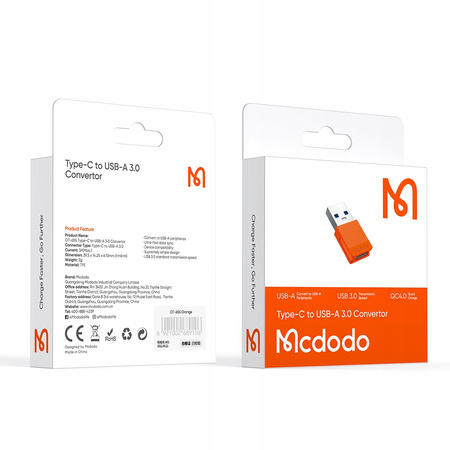 Mcdodo phone adapter USB 3.0 to USB-C adapter OT-6550