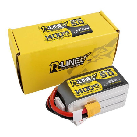 TATTU BATERIA R-LINE 1400MAH 22.2V 150C 6S1P XT60 DO DRONÓW I AKCESORIÓW RC