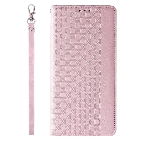 Magnet Strap Case etui iPhone 14 pokrowiec z klapką portfel mini smycz podstawka różowe