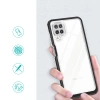 Clear 3in1 etui do Samsung Galaxy A22 4G żelowy pokrowiec z ramką czarny