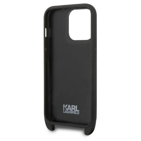 Karl Lagerfeld KLHCP14LSTKMK iPhone 14 Pro 6,1" czarny/black hardcase Monogram Ikonik Patch