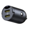 Ładowarka samochodowa Baseus Tiny Star 30W 2xUSB-C - czarna