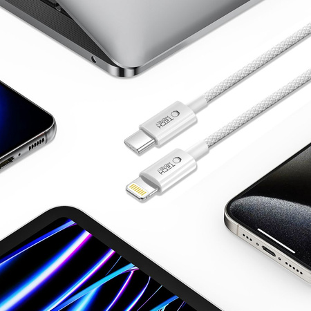 TECH-PROTECT KABEL DO LIGHTNING DO IPHONE 11 12 13 14 27W 100CM CHŁODNY