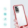 Clear 3in1 etui do Xiaomi Redmi 10 żelowy pokrowiec z ramką czerwony